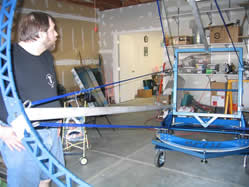 Strings being installed
